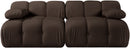 Orin - Velvet Performance Fabric Upholstered 2 Piece Modular Sofa