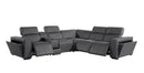 1224 - 6-Piece L-Shaped Sectional Sofa In With 3 Power Recliners & Power Headrests