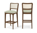 Atrium - Upholstered Bar Stool (Set of 2) - Brushed Brown Frame