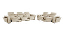 1224 - 8-Piece Modular Power Reclining Sofa & Loveseat Set In With 5 Power Recliners & Power Headrests