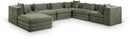 Stellar - 7 Piece Chenille Fabric Upholstered Modular Sectional