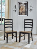 Wildenauer - Dining Room Side Chair (Set of 2) - Brown / Black