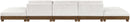 Turin - Chenille Fabric Upholstered Modular Sectional - Cream