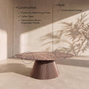 Cindra - Genuine Marble Top And Iron Base Table