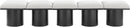 Pavilion - 5 Piece Modular Bench With Black Base