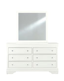 Pompei - 4 Piece Twin Bedroom Set (Bookcase Twin Bed, Dresser, Mirror And Nightstand) - White