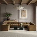 Rummi - Velvet Performance Fabric Upholstered 10 Piece Modular Sectional