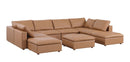 1100 - Top-Grain Italian Leather 9-Piece Sectional With Chaise