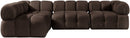 Orin - Fabric Velvet 4 Piece Modular Sectional