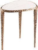 Gild - Aluminum Base And Genuine Marble Top Table