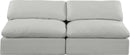 Comfy - Linen Modular Armless Sofa 2 Seats