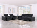 1208 - Leather Reclining Set (Sofa & Loveseat With 5 Power Recliners)