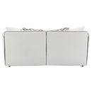 Yolanda - Loveseat With 4 Pillows - Beige Chenille
