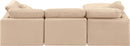 Indulge - Velvet 4 Piece Modular Sectional With Chaise
