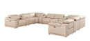 2679 - 12-Piece U-Shaped Power Reclining Sectional In Genuine Leather (4 Recliners)