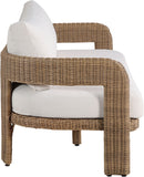 Sandbay - Olefin Water Resistant Fabric And Wicker Outdoor Patio Sofa