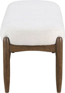 Briar - Faux Sheepskin Upholstered Bench