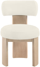 Atelier - Vegan Leather Upholstered Dining Chair (Set of 2) - Painted Natural Frame
