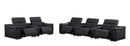 2679 - Power Reclining Sofa And Loveseat In Genuine Leather (5 Recliners With Power Headrests & 3 Consoles)
