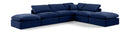 Indulge - Velvet 6 Piece Modular Armless Sectional