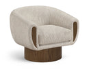 Avella - Interwoven Fabric Swivel Accent Chair