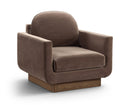 Diviento - Velvet Performance Fabric Upholstered Accent Chair