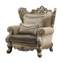 Ranita - Chair With 2 Pillows - Fabric & Champagne