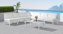 Nizuc - Outdoor Patio 7 Piece Modular Sectional With White Frame