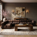 Orin - Velvet 5 Piece Modular Sectional