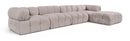Orin - Fabric Velvet 5 Piece Modular Sectional