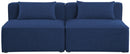 Cube - Linen Modular 2 Seat Armless Sofa