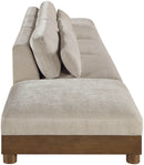 Turin - Chenille Fabric Upholstered Modular Sectional - Taupe