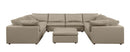 1100 - 9-Piece U-Shaped Sectional In Top-Grain Italian Leather