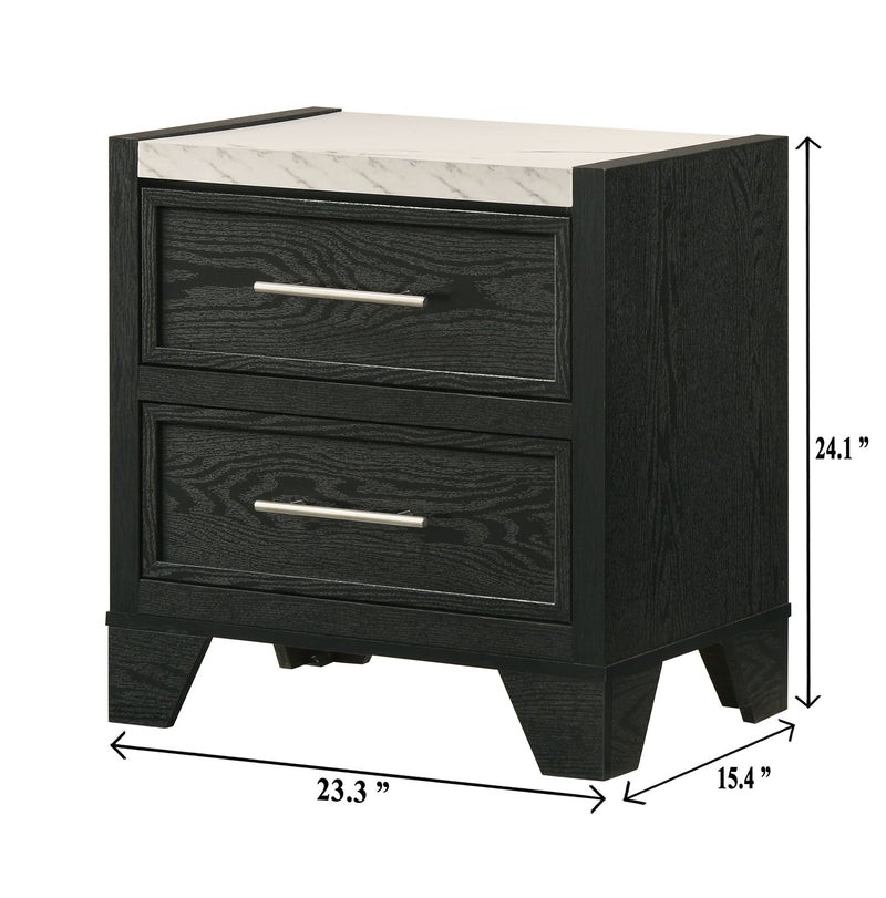 Lamar - Nightstand - Black