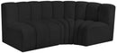 Arc - Boucle Fabric 3 Piece Sofa