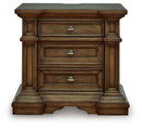 Frantanna - Three Drawer Night Stand - Brown