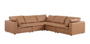 1100 - 5-Piece L-Shaped Sectional (Top-Grain Italian Leather)