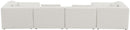 Cube - Linen 6 Piece Modular Double Chaise Sectional