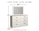 Stelsie - Dresser, Mirror - White