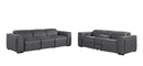1224 - 6-Piece Modular Power Reclining Sofa And Console Loveseat Set In With 5 Power Recliners & Power Headrests