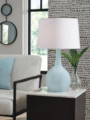 Rylanton - Glass Table Lamp - Aqua
