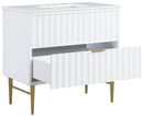 Modernist - Bathroom Vanity With Gold Legs