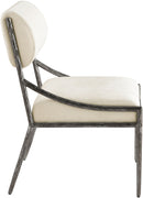 Bastille - Upholstered Dining Side Chair (Set of 2) - Silver Frame