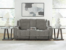 Mixed Motion - Power Reclining Loveseat With Console / Adjustable Headrest