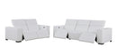 1208 - Leather Reclining Set (Sofa & Loveseat With 4 Power Recliner)