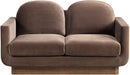 Diviento - Velvet Performance Fabric Upholstered Loveseat