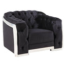 Pyroden - Chair - Black Velvet & Chrome