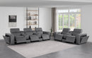 1224 - 8-Piece Modular Power Reclining Sofa & Loveseat Set In With 5 Power Recliners & Power Headrests