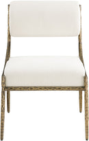 Bastille - Upholstered Dining Side Chair (Set of 2) - Brass Frame