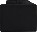 Rummi - Velvet Performance Fabric Upholstered 3 Piece Modular Sofa